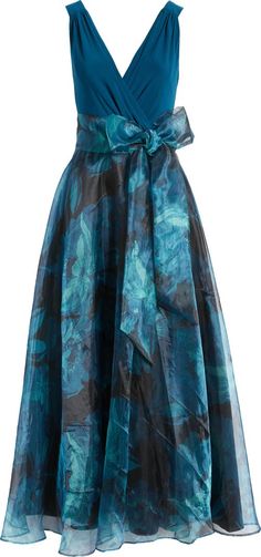 Eliza J Mixed Media Sleeveless A-Line Gown | Nordstrom Teal Party Dress, Wedding Party Dress Guest, Teal Gown, Mog Dresses, Mob Dress, Mother Of The Bride Dresses Long, Mother Wedding, Mother Wedding Dress, Mother Of Groom Dresses