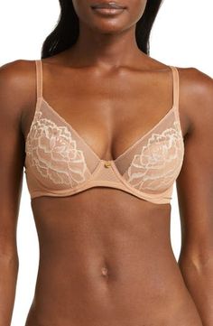 Natori Flora Underwire Contour Bra | Nordstrom Sheer Full Coverage Fitted Bra, Sheer Full Cup Bra, Sheer Fitted Push-up Bra, Sheer Fitted Low-cut Bra, Fitted Sheer Low-cut Bra, Low-cut Sheer Fitted Bra, Fitted Low-cut Sheer Bra, Low-cut Nylon Bra, Sheer Push-up Bra