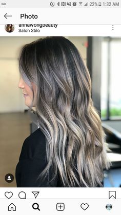 Dark Brown Hair With Cool Highlights Ash Blonde, Brown Hair Root Melt, Balayage Hair Brunette With Blonde Ashy, Dark Brown To Ash Blonde Balayage, Cool Ash Blonde Balayage On Dark Hair, Frosty Brunette, Frosty Brunette Hair, Brunette With Ash Blonde Highlights, Ash Blonde Balayage Brunette