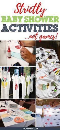 baby shower activities for games and crafts