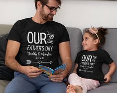 cannot guarantee delivery by father's dayDaddy and me matching t shirt and bodysuit for first father's day. Perfect gift for both daddy and son The adult t shirt has a loose fit. If you prefer a more fitted style, then please go for a size smaller than normal please check the size chart in the photos section and choose the one that fit best. In case of doubt, choose a size up Please note that it will take 3-5 business days for me to process the order and another 4 to 7 business days to deliver i Family Matching T-shirt For Father's Day, Matching Family T-shirts For Father's Day, Family Matching Relaxed Fit T-shirt For Father's Day, Bee Family, 1st Fathers Day Gifts, Father And Baby, Race Car Party, Bee Birthday, Matching Outfit