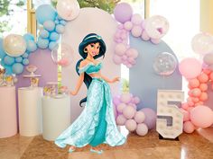 Princess Jasmine Baby Shower Theme, Jasmine Themed Birthday Party, Disney Princess Theme Birthday Party, Jasmine Birthday Party, Aladdin Birthday Party, Princess Jasmine Birthday Party, Aladdin Party, Princess Jasmine Birthday, Jasmine Party