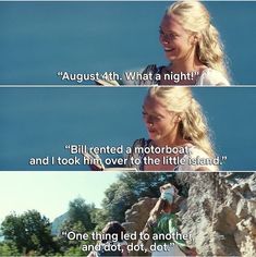 two women laughing and talking with each other in front of the ocean, one has her hand on her hip