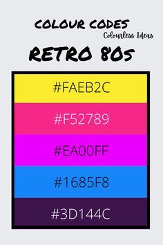 the color code for retro 80's