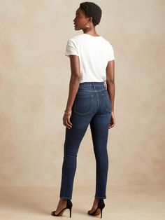 Our version of the classic cigarette jean, this vintage-inspired silhouette has a skinny fit from hip to knee, and a slim, straight leg that’s a little roomier than your favorite skinnies.  NEW! Made with our bi-stretch denim engineered with specia Slim Jeans, Stretch Denim, New Product, Levi Jeans, Vintage Inspired, Straight Leg, Pants, Trousers