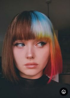 Colorful Hair, Colored Hair, Creative Hairstyles, Hair Reference, Rainbow Hair, Cool Hair Color, Dream Hair, Crazy Hair