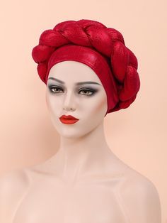 Look elegantly cute in our braided turban. It is made with glittering lame material and it is embellished with stone to give some sparkles. It fits every event and can be gifted to your loved ones. Braided Headwrap, Fascinator Hats Outfit, African Hair Wrap, African Turban, Head Turban, Hair Wrap Scarf, African Head Wraps, Boho Boutique, Twist Headband