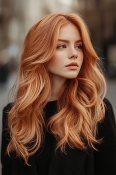 Best Strawberry Blonde Hair Color Ideas to Impress 🍓✨ Stand out with these vibrant and eye-catching strawberry blonde shades! #StrawberryBlonde #HairColorIdeas #BlondeInspiration Strawberry Blonde Hair Color Ideas, Bright Copper Hair, Strawberry Red Hair, Easy Hair Color, Dark Strawberry Blonde, Light Strawberry Blonde, Hair Shade, Blonde Shades, Medium To Long Hair