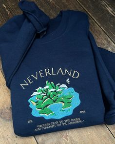 embroidered sweatshirt/tshirt. This design is on a Navy garment with multicoliured threading. If you'd like this design on a different colour sweatshirt and/or with different thread colour(s), please message me first to check availability before ordering. All of our sweatshirts are a 50% cotton/50% polyester blend, and are slightly oversized/unisex! Please check the sizing chart before ordering. fleeces sizing: Rough sizing guide for an OVERSIZED fit (U.K. size) - please size down if you don't w Tshirt Tote Bag, Embroidered Sweatshirt, Embroidered Sweatshirts, Threading, Zip Sweatshirt, Sizing Chart, Etsy Australia, Little Gifts, Gift Guide