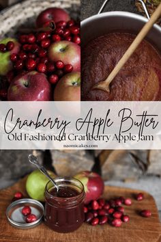 cranberry apple butter old fashioned crafty apple jam