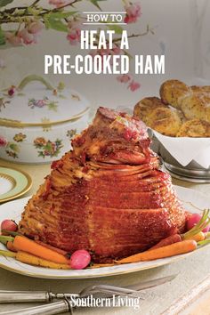 the cover of how to heat a pre - cooked ham