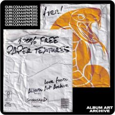 a piece of paper with an image of a bird on it and the words, love from album art archive