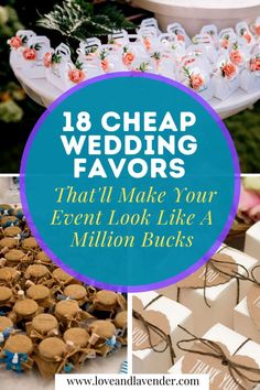 This list of 18 unique wedding favors ideas for guests are cute and easy. Thankfully, don't need to spend an arm and a leg on your wedding favors for them to be cute and rustic. Wedding favors can be playful and personal, and you can even make DIY favors if you have the time. Have a look at Love & Lavender's wedding favor suggestions that will make your wedding look a million bucks. #weddingfavors #weddingfavorideas #cheapweddingfavors Diy Thank You Gifts Wedding, Wedding Favor Diy Ideas, Thank You Gifts For Wedding Guests Diy Cute Ideas, Budget Wedding Favor Ideas, Cheap Party Favors Wedding, Cheap Cute Wedding Favors, Wedding Favours Ideas For Guests, Wedding Favours Diy Cheap Ideas, Wedding Fall Favors