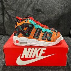 New Air More Uptempo Gs Sz:7 All Sneakers Are 100% Authentic.. Orange Custom Sneakers With Air Cushioning, Orange Sporty Custom Sneakers With Air Cushioning, Sporty Orange Custom Sneakers With Air Cushioning, Multicolor High-top Basketball Shoes With Air Cushioning, Nike Orange Sneakers With Air Cushioning, Multicolor Basketball Shoes With Air Cushioning For Streetwear, Orange Custom Sneakers With Air Cushioning For Streetwear, Casual Orange Custom Sneakers With Air Cushioning, Casual Custom Orange Sneakers With Air Cushioning