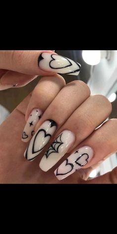 Egirl Nails, Batman Nails, May Nails, Goth Nails, Casual Nails, Y2k Nails