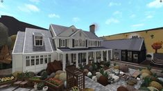 Bloxburg House Wallpaper, House Wallpaper Ideas, Bloxburg Wallpaper, Cottage Core Bloxburg House, Wallpaper House Design, Two Story House Design, House Plans With Pictures, House Wallpaper