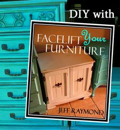 an old dresser has been painted with facelift your furniture