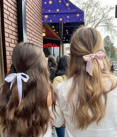 Conquette Aesthetic, Coquette Friends, Ribbons In Hair, Hair Styling Tips, Land Design, Girly Hair, Design Illustrations, Gracie Abrams