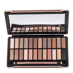 24 Colors Eyeshadow Palette. No more worries for your eyeshadow with this. Warm Skin Tone, Palette Makeup, Color Crush, Daily Makeup, Makeup Makeup, Colour Tone, Fashion Makeup, Halloween Makeup, Eyeshadow Palette