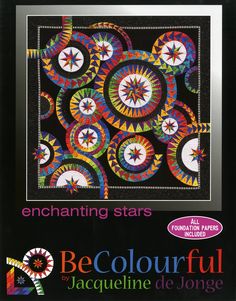 the book cover for enchanting stars becolourful by jacqueline de