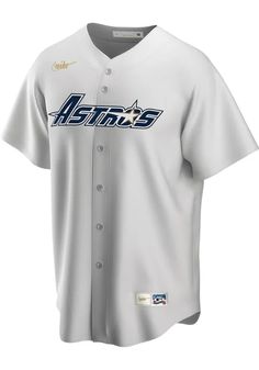 Houston Astros Nike Team Cooperstown Jersey White Fan Apparel Baseball Jersey With Team Logo, Throwback White Baseball Jersey With Team Name, Throwback White Jersey With Team Name, White Throwback Jersey With Team Name, White Throwback Baseball Jersey For Sports Event, Throwback Baseball Jersey With Team Logo For Sports Events, White Team Logo Jersey For Fans, White Baseball Jersey With Team Logo For Fans, White Jersey With Team Logo For Fans