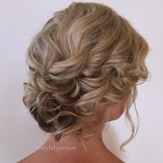 Glamorous Updo, Curly Chignon, Wedding Hairdo, Short Hair Curly, Bridal Hair Inspiration, Fabulous Hair