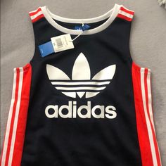 the adidas tank top is on display