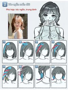 Hairstyles Step By Step, Hairdos For Short Hair, Shot Hair Styles, Short Hair Tutorial, Japanese Hairstyle