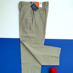 Nwt Feel Free To Ask Questions Or Make An Offer! Casual Big And Tall Pants, Casual Big And Tall Pants With Welt Pockets, Cotton Casual Pants, Navy Chinos, Beige Chinos, Khaki Chino Pants, Chino Pants Men, Straight Fit Pants, Tall Pants