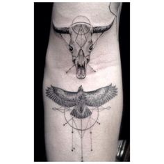 @dr_woo_ssc Dr Woo Tattoo, Bull Skull Tattoos, Dr Woo, Bull Tattoos, Epic Tattoo, Bull Skull, Wolf Tattoos, Owl Tattoo, Trendy Tattoos