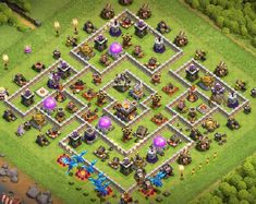 an image of a clash base for the game