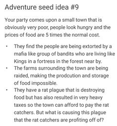 an advertisement with the words adventure seed idea 9