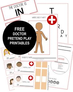 free doctor pretend play printables for the kids to learn how to use them