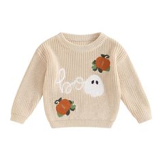 PRICES MAY VARY. Material: Baby halloween clothes, knitted halloween baby sweater, toddler sweaters are made of high quality 95%cotton, 5%polyester. Toddler boy girl halloween sweater, toddler pumpkin sweater, baby boy girl chunky knit sweater, soft and breathable, warm and skin-friendly. Baby oversized sweater is comfortable to wear. Feature: Unisex baby halloween clothes, baby halloween knit sweater, baby halloween pumpkin sweater, baby girl halloween cable knit sweater, infant girl boy knit s Newborn Halloween, Sweater Pumpkins, Halloween Sweater, Toddler Halloween, Hem Design, Boys Sweaters, Baby Warmer, Knitting Girls, Halloween Kostüm