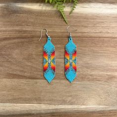 Native American Beaded Earrings, Beaded Earrings Patterns, Native American Beading, Earring Patterns, Brick Stitch, Beaded Earrings, Bead Work, Favorite Jewelry, Jewelry Earrings Dangle