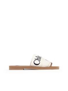 White Mules Shoes Flat, Chloe Logo, Chloe Sandals, Designer Slides, White Slides, Platform Mules, Flat Mules, Summer Essential, Slip On Mules