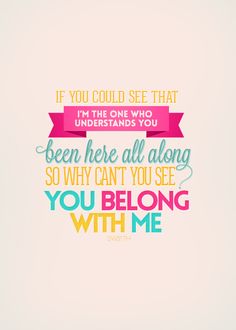 a colorful quote with the words if you could see that i'm the one who understands you