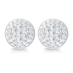 Product Details This Stud Earring is embellished with Round Shape Diamond in a Prong Setting. The Bridal Stud Earring with Screw Back safety is a superb Wedding E for a woman Product Information SKU SHP-EARRINGS072018578 Length 6.4 mm Width 6.4 mm Height 2.4 mm Weight 1.12 gm (Approximate) DIAMOND INFORMATION No.of Stones 76 Pieces Total Weight 0.55 Carat (Approximate) Dimension(approx) Round-1.20X1.20 mm-14 PcsRound-1X1 mm-62 Pcs Color HI Cut Brilliant Shape Round Setting Type Prong-Setting Qua White Cluster Halo Diamond Earrings, White Cluster Diamond Earrings With Halo Design, White Diamond Cut Cluster Earrings For Anniversary, Anniversary White Diamond Cut Cluster Earrings, White Diamond Cluster Earrings, White Diamond Cluster Earrings For Anniversary, White Brilliant Cut Round Bridal Earrings, Dazzling Round Cluster Earrings For Anniversary, White Diamond Round Cluster Earrings