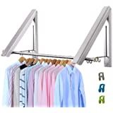 clothes hangers are hanging on the rail with letters spelling'rara'above them