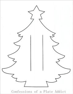 a paper cut out of a christmas tree