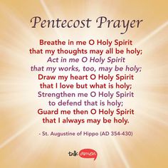 What is Pentecost? It is the birthday of the Church. Pentecost Sunday, Sunday Prayer, Spiritual Inspiration Quotes, Prayer Partner, Online Prayer, Inpirational Quotes, Prayer Requests, Pray Without Ceasing, Bible Study Verses