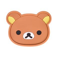 a brown teddy bear face on a white background