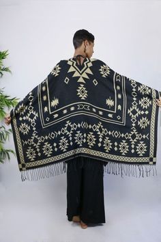 This gorgeous shawl is an easy throw and go addition. It’s tribal elements are woven into the garment. Great way to add a cozy, yet stylish finish to any outfit. Choose the black side or tan side…either way you are sure to look culturally chic. Belt not included. One Size Fits All Chic Belt, Black Side, One Size Fits All, The Black, To Look, Shawl, That Look, Black