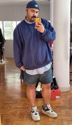 Plus Size Guys Fashion, Men’s Plus Size Summer Fashion, Casual Outfits For Big Men, Stocky Men Fashion Outfits, Outfits For Bigger Guys, Men’s Fashion Plus Size, Dad Bod Outfits, Plus Size Guy Outfits