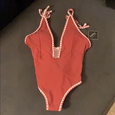 Zaful One Piece Swimsuit Chestnut Red Never Worn Red Lined Swimwear For Spring, Red One-piece Swimsuit For Spring Pool Time, Red One-piece Swimsuit For Poolside Spring, Lined Red Swimwear For Spring, Red One-piece Swimsuit For Spring Poolside, Red Lined Body Swimwear For Spring, Red One Piece For Poolside Spring, Red One-piece For Poolside In Spring, Red One Pieces For Spring Vacation