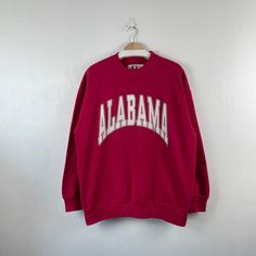 Excited to share this item from my #etsy shop: Vintage 90s Alabama Crewneck sweatshirt (XL) Inspo Fits, Red Sweatshirt, Cool Hoodies, Fit Inspo, Fancy Dresses, Alabama, Phone Number