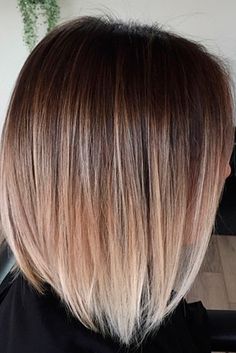 Brown ombre hair color looks super feminine and sexy. Check out trendy color ideas. Blonde Ombre Short Hair, Brown Ombre Hair Color, Brown To Blonde Ombre, Modern Short Hairstyles, Short Ombre Hair, Brown Ombre Hair, Cool Short Hairstyles, Beautiful Hair Color, Hair Styles 2017