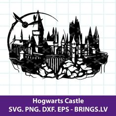 hogwart's castle svg dxf eps png cut file example