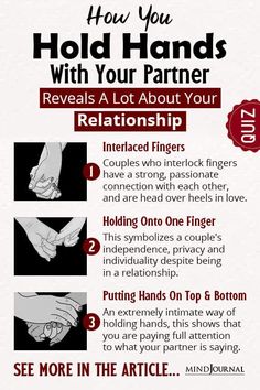 a poster with instructions on how to hold hands and how to avoid them from touching each other