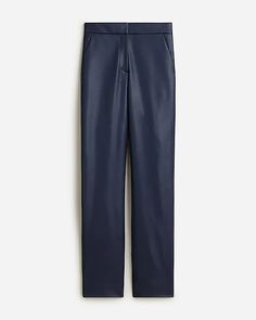 J.Crew: Kate Straight-leg Pant In Faux Leather For Women Work Style, Pretty Clothes, Pants Straight, Work Fashion, Straight Leg Pants, Pretty Outfits, Tank Shirt, Tank Top Shirt, Fashion News